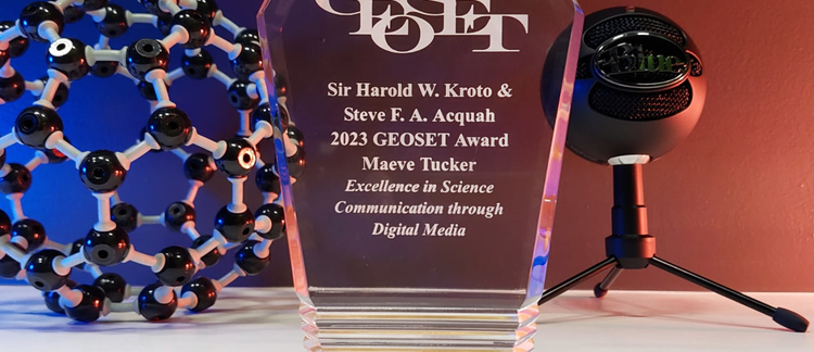 Sir Harold W. Kroto and Steve F.A. Acquah GEOSET Award